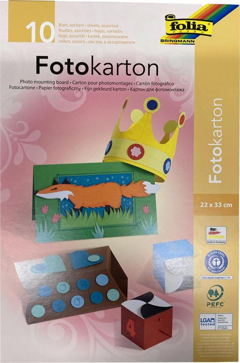Image du produit Folia Bloc de carton photo (300 g/m², 10 x)
