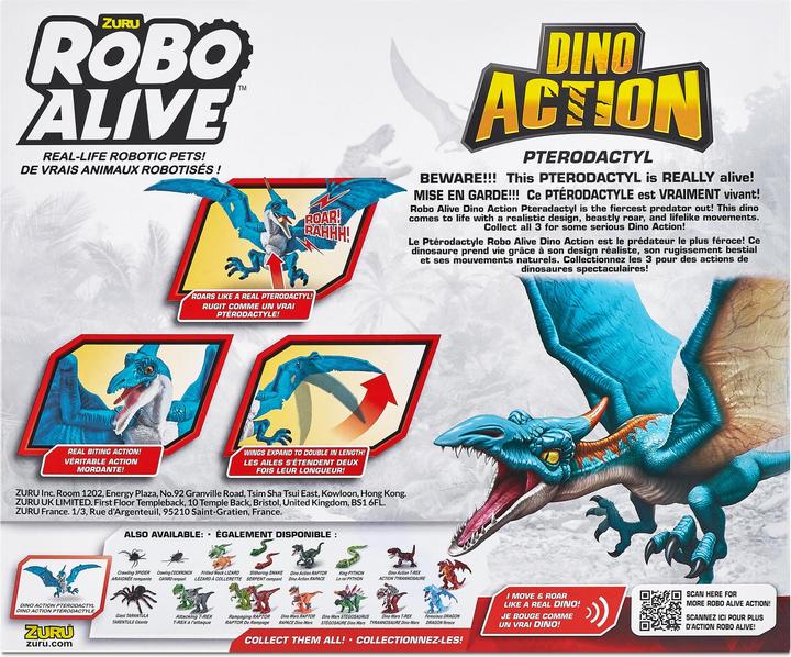 Immagine prodotto Zuru ROBO ALIVE Dino Pterodactyl Azione S1, Multicolore, 7173