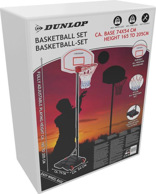 Immagine prodotto Dunlop Canestro con supporto, 165-205 cm