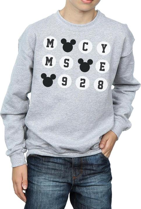 Actual product image Disney Boys Mickey Mouse 1928 Circles Sweatshirt (128)