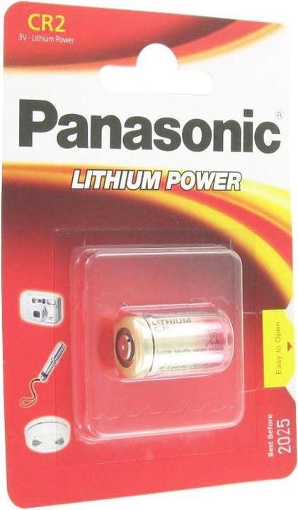Actual product image Panasonic Photo Lithium CR2 (1 pcs., CR2, 850 mAh)