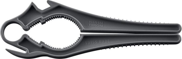 Image du produit Kuhn Rikon Multi-Ouvreur Suisse 5-en-1 gris (Ouvre-bouteille à couvercle en plastique)