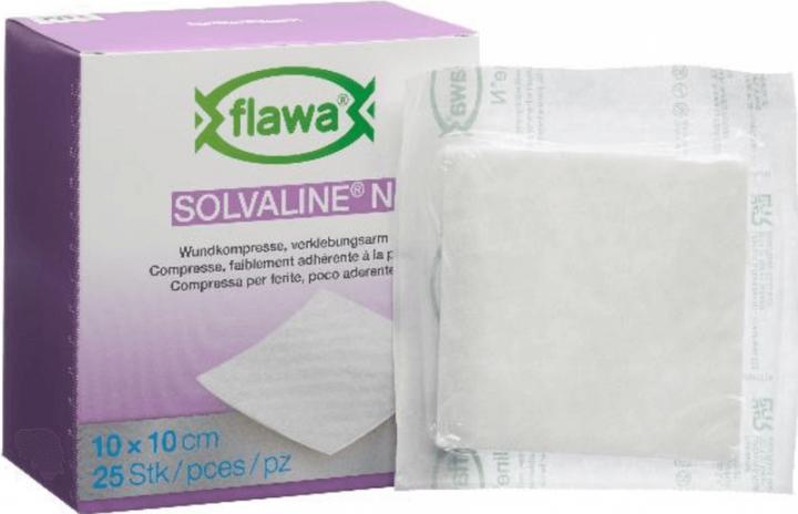 Produktbild Flawa Solvaline N Kompressen 10x10cm steril 25 Stk