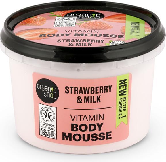 Produktbild Organic Shop Strawberry Milk (Körpercreme, 250 ml)