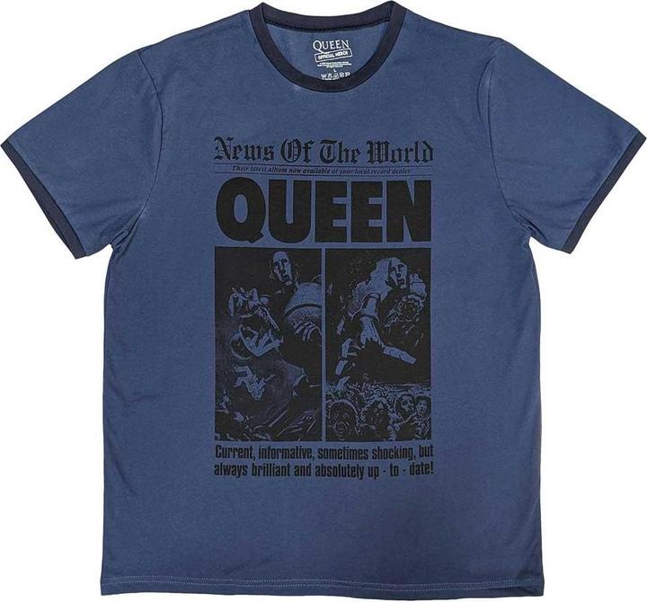 Queen News Of The World 40th Front Page TShirt