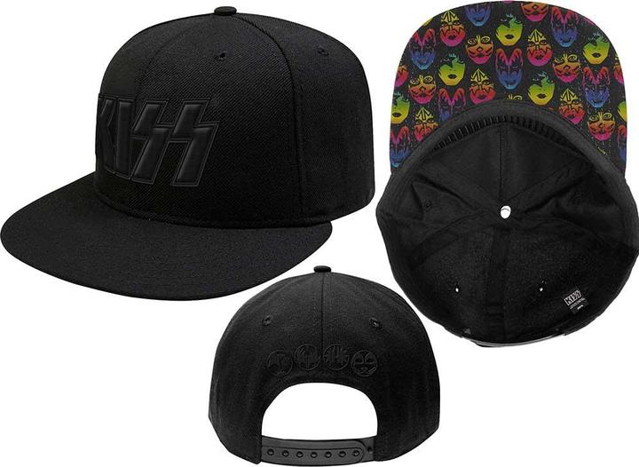 KISS Neon Faces Snapback Cap