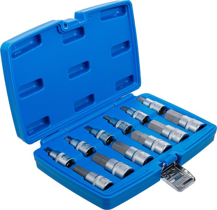 Actual product image BGS Bit insert set (Hexagon socket M12, Hexagon socket M5, Hexagon socket M17, Hexagon socket M8, Hexagon socket M6, Hexagon socket M19, Hexagon socket M10, Hexagon socket M14, Hexagon socket M16, Hexagon socket M7, Hexagon socket M18, Hexagon socket M22)