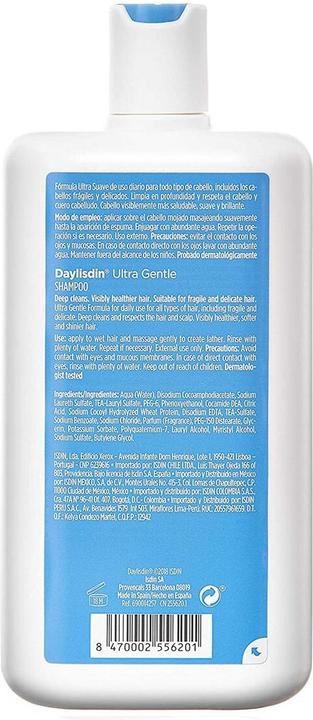 Isdin Daylisdin Ultra Gentle Shampoo Häufige Anwendung 400ml (400 ml, Flüssiges Shampoo)