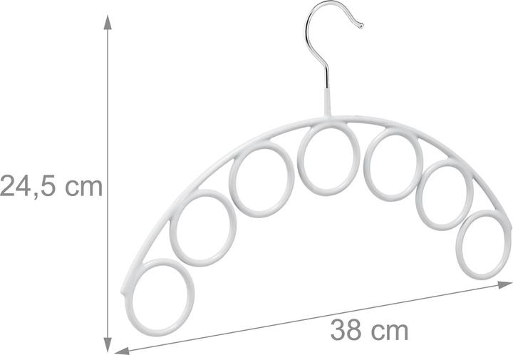Actual product image Relaxdays Coat Hanger with Scarf Holder (1 x)