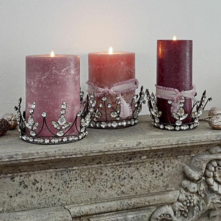 Actual product image Loberon Deco Crown Set of 3 Bigas antique silver