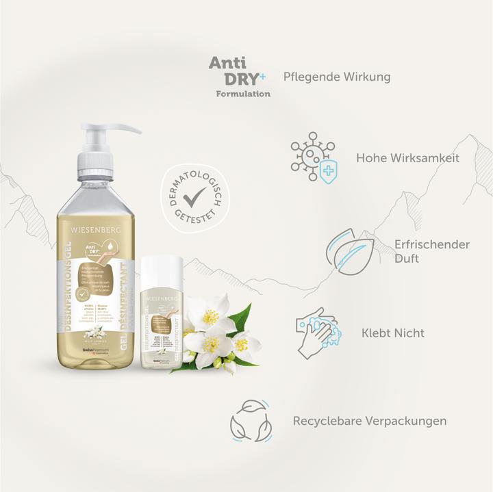 Image du produit Wiesenberg Gel désinfectant mains Wild Jasmine gel (50 ml)