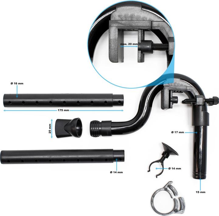 Actual product image SunSun Spare Part HW-402B Outlet Kit Elbow Tube Angle Spray Bar Ext. Filter