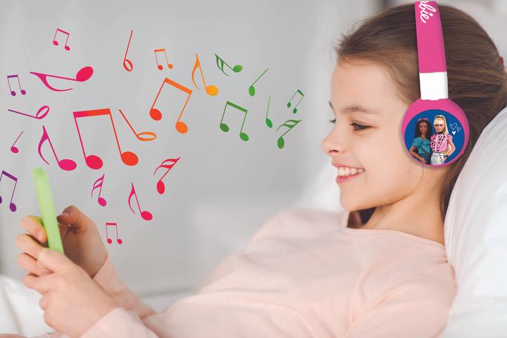 Image du produit Lexibook Casque Barbie pour enfants, 2 en 1 Bluetooth et connexion filaire, pliable, limitation de volume