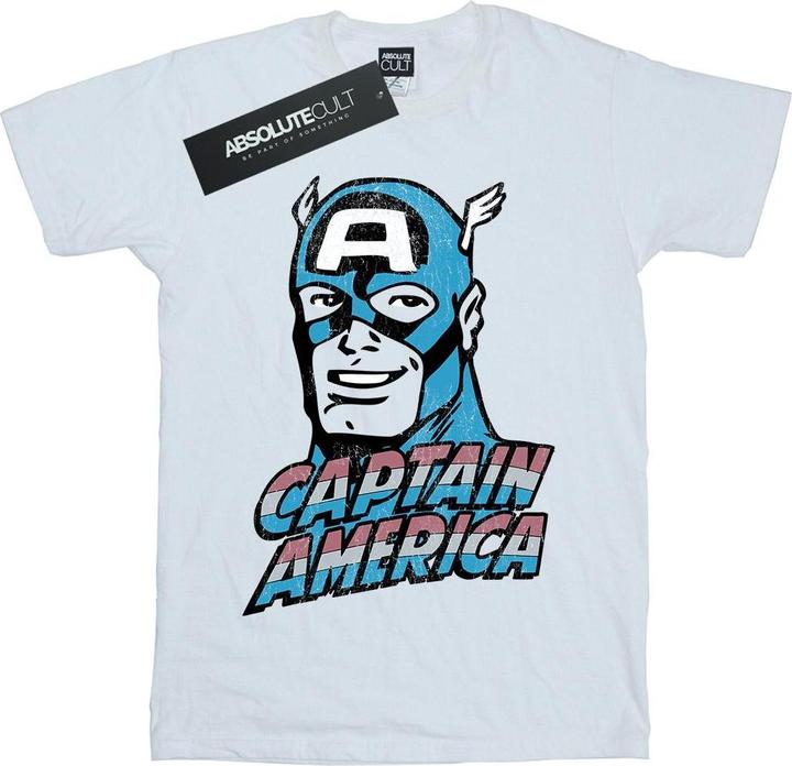 Produktbild Captain America Distressed TShirt (XL)