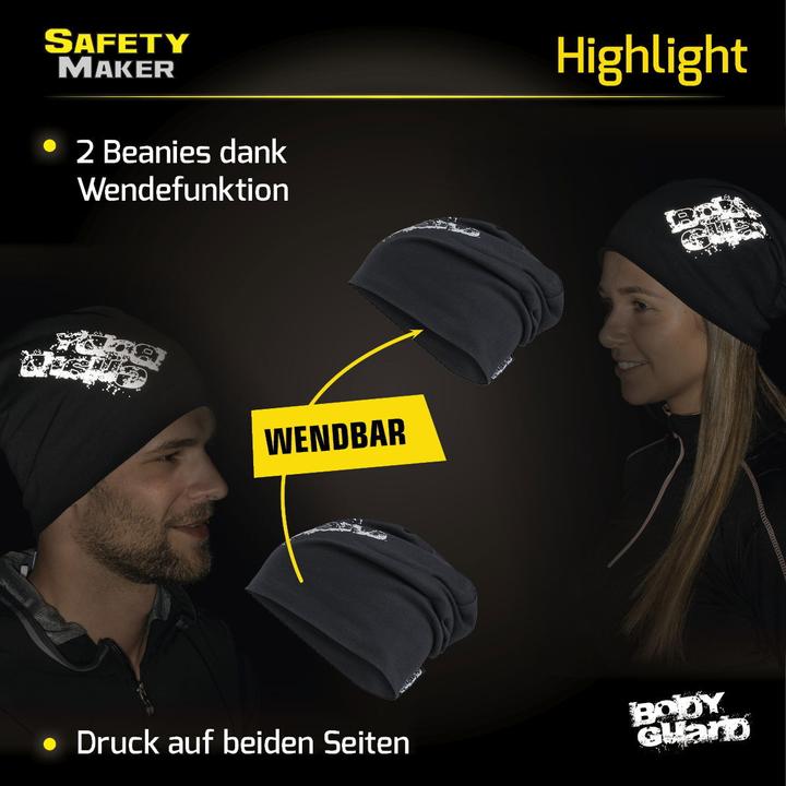 Produktbild SafetyMaker Wende Beanie reflektierend (One Size)