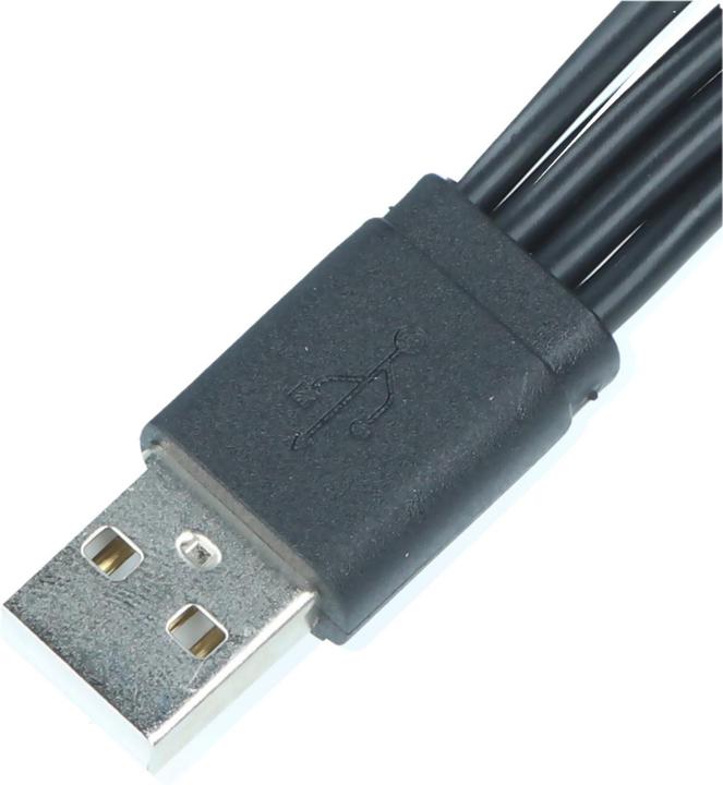 Produktbild Keeppower USB-Verteiler Typ-A auf 4 x Micro USB Länge: 0,2 m bis 2,1A (0.20 m, USB 2.0)