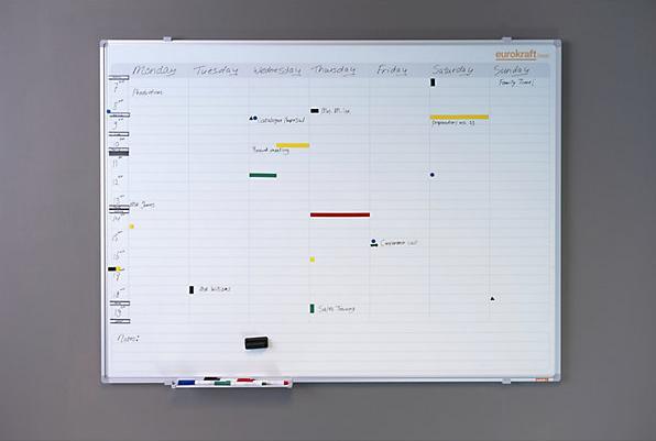 Image du produit eurokraft basic Agenda hebdomadaire, neutre (900 x 600 mm)