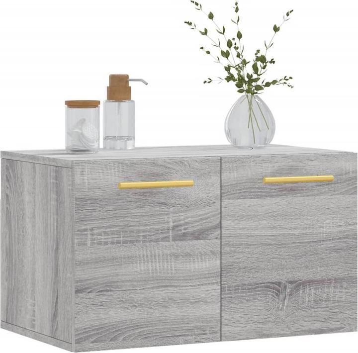 Produktbild VidaXL Wandschrank Grau Sonoma 60x36,5x35 cm Holzwerkstoff (60 x 36,5 x 35 cm)