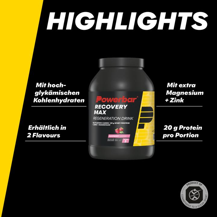 Produktbild Powerbar Recovery Max (Himbeere, 1 x)