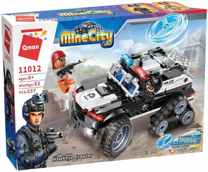 Produktbild Qman Bricks Mine City 11012 237 Pieces Police Hawkeye Crawler 6+ Years