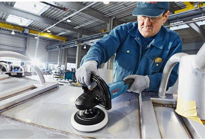 Produktbild Bosch Professional Polierer GPO 14 CE,1400-Watt, 2,5 kg, mit Zusatzgriff und D-Griff (Schwingschleifer, 1400 W)