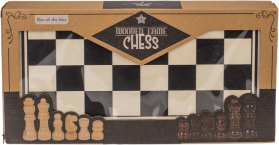 Actual product image Out of the blue ootb - Wooden board game, chess, approx. 34 x 34 cm