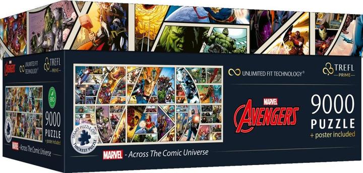 Actual product image Trefl Marvel - Across the Comic Universe (9000 pieces)
