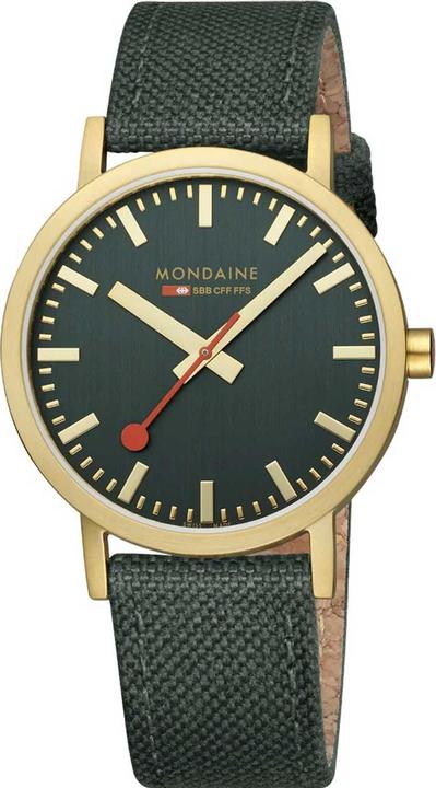 Mondaine Classic - von der Natur inspiriert - Ip Gold (Analoguhr, 40 mm)