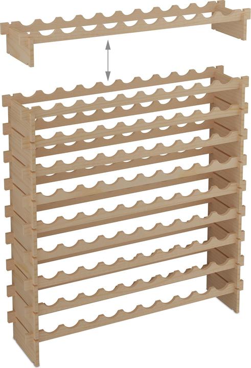 Immagine prodotto Relaxdays Weinregal (103 x 25 x 120 cm)