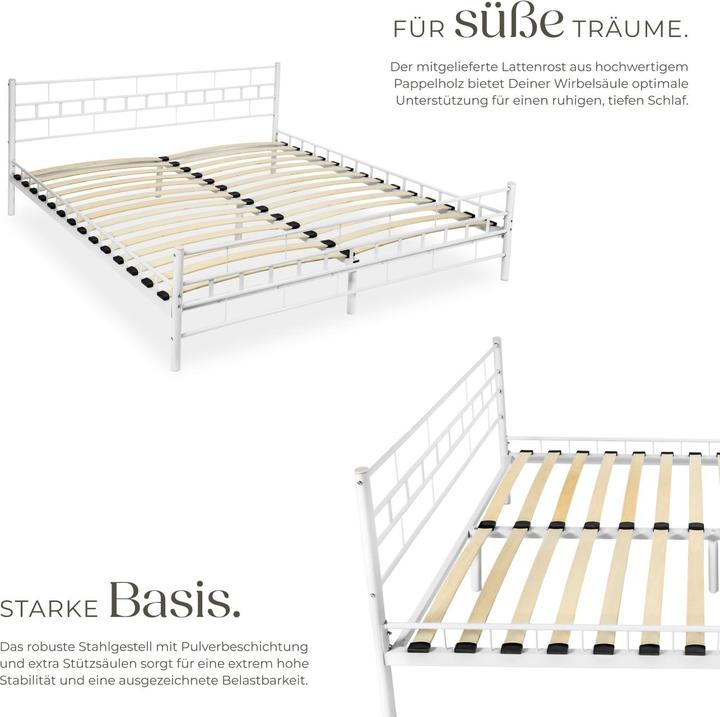 Immagine prodotto tectake Letto in metallo (200 x 180 cm)