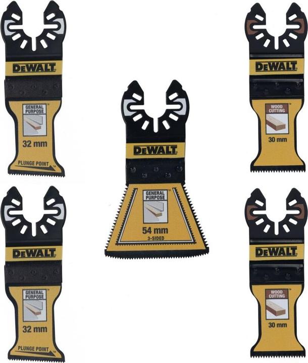 Actual product image DeWalt Zubehör DT20777-QZ 5-tlg. Multi-Tool-Sägeblatt-Sortiment