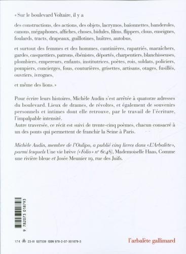 Actual product image Paris, boulevard Voltaire. Suivi de Ponts (French, Audin Michèle, 2023)