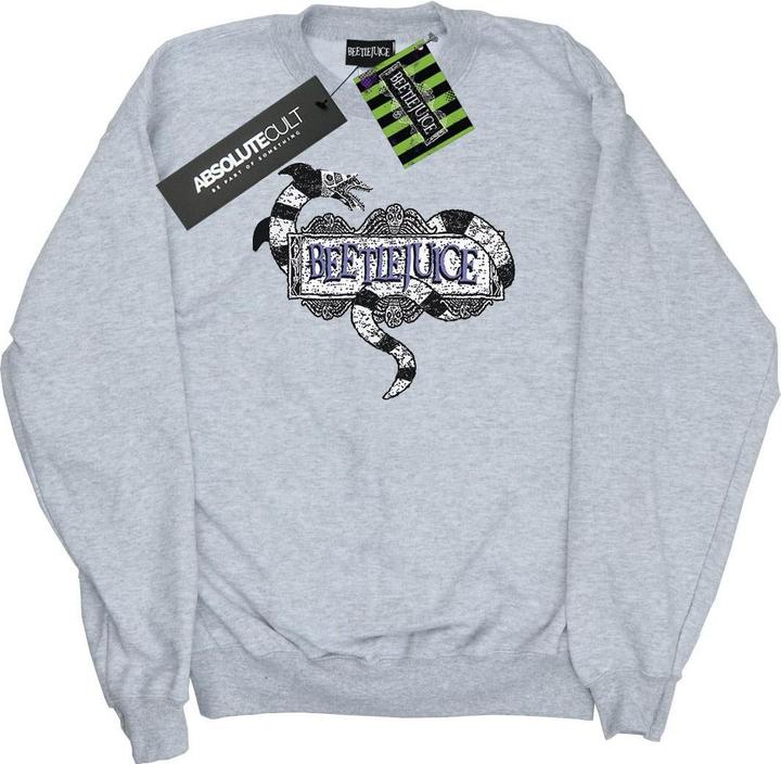 Beetlejuice Sandwurm Logo Baumwolle Sweatshirt