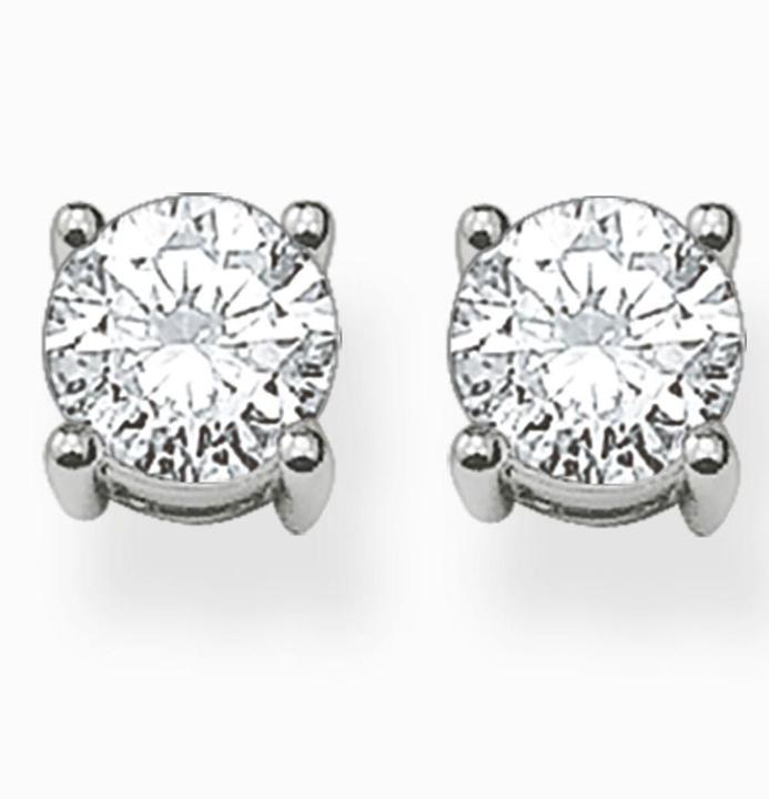 Produktbild Thomas Sabo Ohrstecker Weisser Stein (925er Silber)