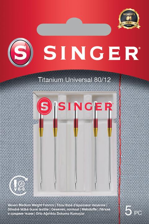 Produktbild Singer TITANIUM UNIVERSAL Nähmaschinennadel, 80/12, 5er Pack