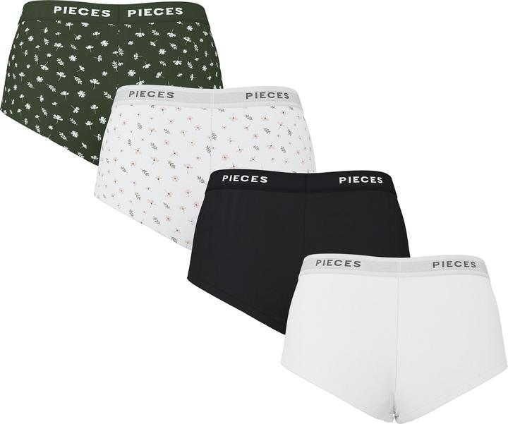 Produktbild Pieces Pclogo Lady 4 Pack Aop/Solid Noos Bc (M, 4er Pack)