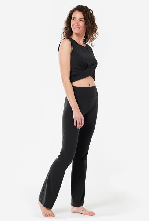 Actual product image Kimjaly Leggings Ladies Yoga Flare Pants Dyn - black (W28/L31)