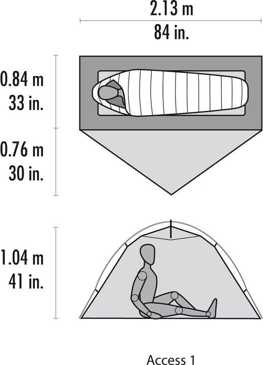 Produktbild Msr Access (Kuppelzelt, 1.60 kg, 1 Person)