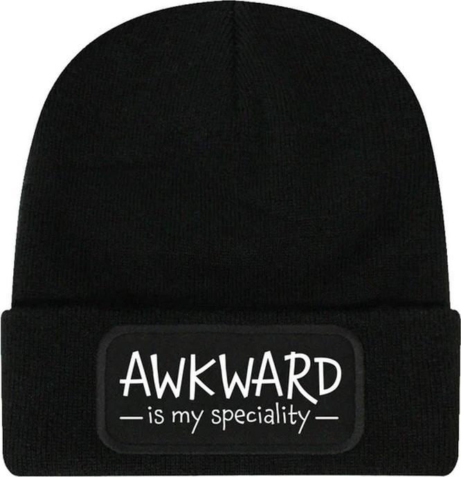 Actual product image Grindstore Awkward Is My Speciality Beanie