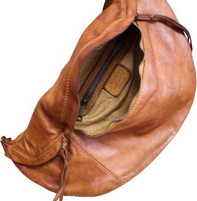 Image du produit Only-Bags.Store Sac en cuir, sac à bandoulière en cuir souple, sac à main en cuir, sac banane crossbody, sac en cuir