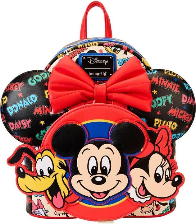 Actual product image Loungefly Disney by backpack & headband set Mickey & Friends