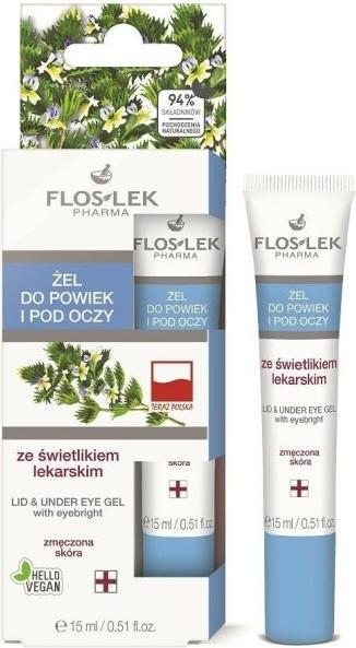 Image du produit Floslek Pharma Lid & Under Eye Gel paupières et yeux avec firefly 15ml (Gel, 15 ml)