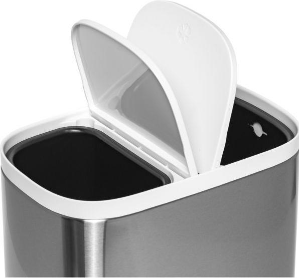 Produktbild Joseph Joseph Split Steel Trenn-Abfallbehälter, 2x3l, 27x18x28.4cm (6 l)