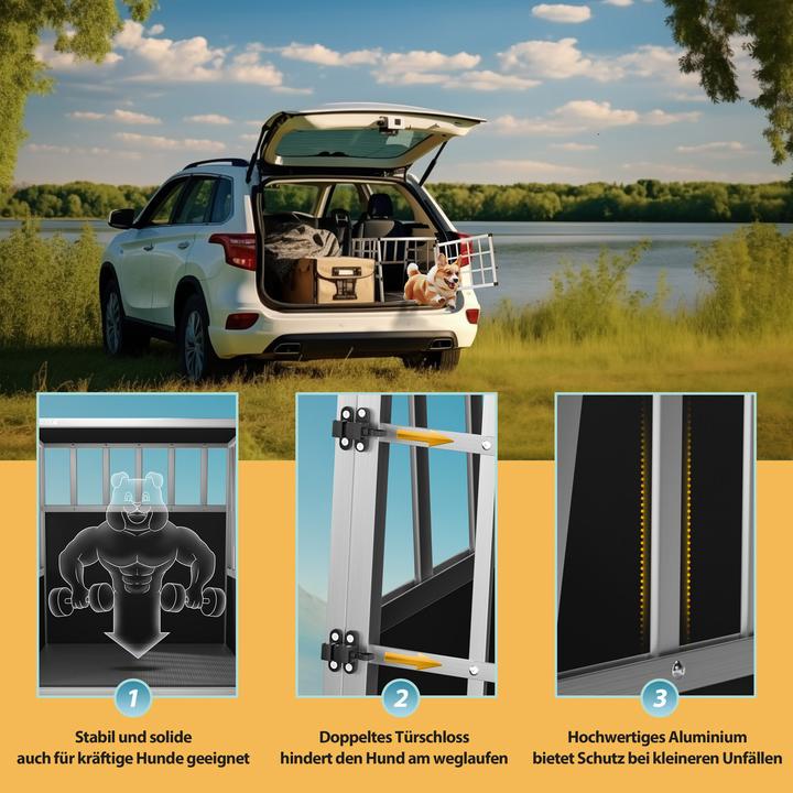 Actual product image Cadoca Double Dog Transport Box (Dog, Lockable)