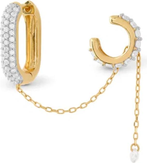 Image du produit Guess 17MM NUANCE PAVE&PEND EARCUFF Boucles d'oreilles (Argent Sterling)