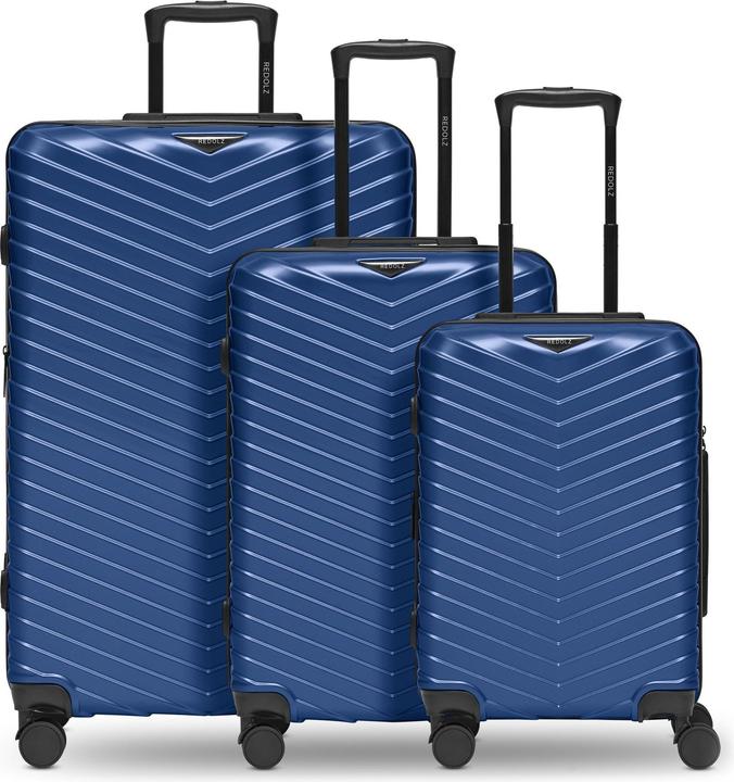 Immagine prodotto Redolz Set di valigie Essentials 18 a 4 ruote 3 pezzi con piega elastica (120 l, XL (da 115l))