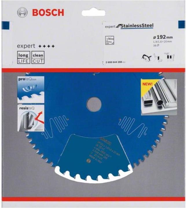 Actual product image Bosch Professional Zubehör Circular saw blade Expert for Stainless Steel, 192 x 20 x 1.9 x 38