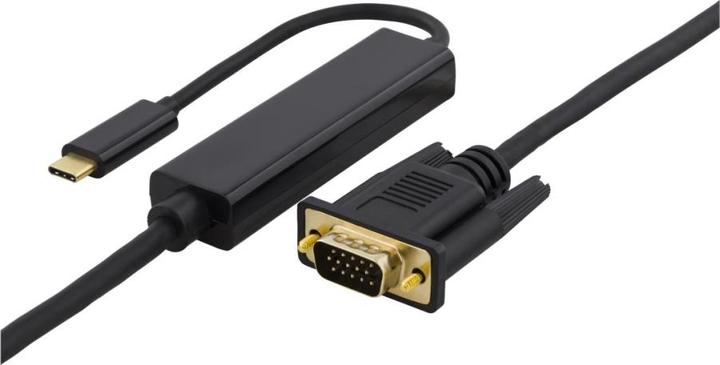 Immagine prodotto Deltaco USBC-1089-K adattatore cavo video USB Type-C VGA (D-Sub) Nero (VGA, USB-C, 500 cm)