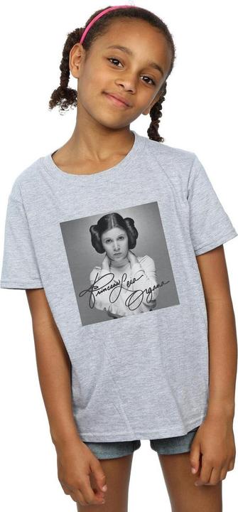 Actual product image Star Wars Girls Princess Leia Organa Cotton T-Shirt (152, 158)