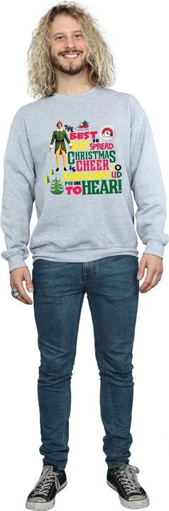 Actual product image Elf Mens Christmas Cheer Sweatshirt (S)